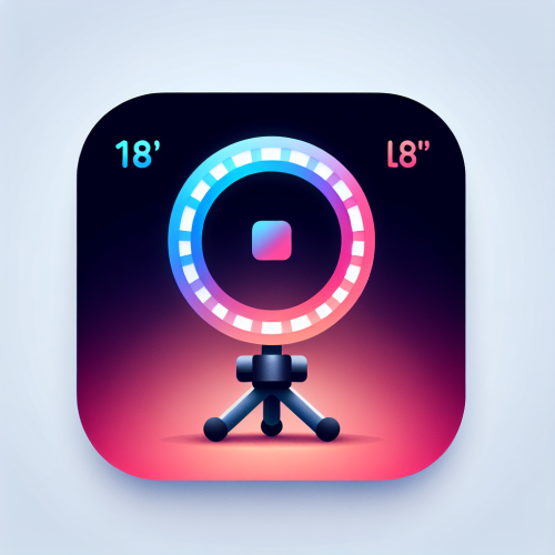 Emart 18" LED Ring Light with Stand Kit