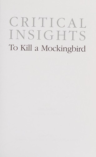 To Kill a Mockingbird by Harper Lee