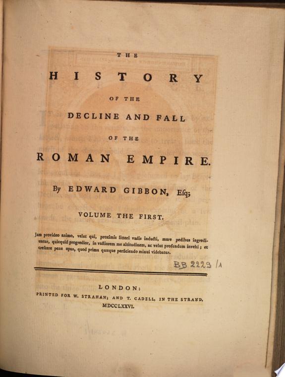 The History of the Decline and Fall of the Roman Empire by Edward Gibbon
