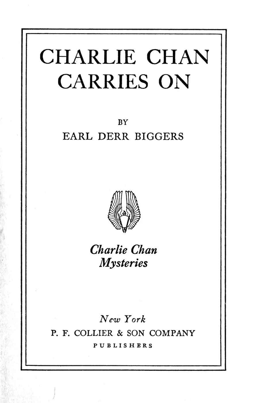 Charlie Chan series (Earl Derr Biggers)