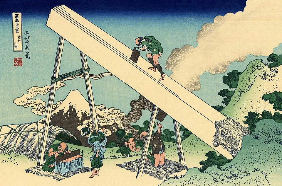 Fuji from the Mountains of Totomi