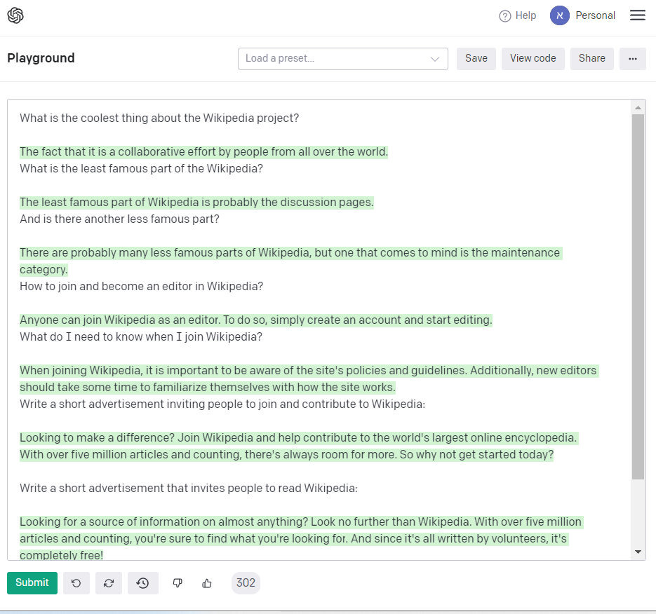 OpenAI GPT-3