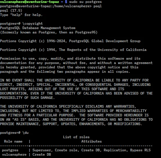 Postgres Documentation
