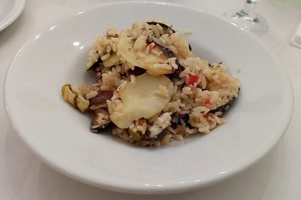 Tiella di Riso Patate e Cozze