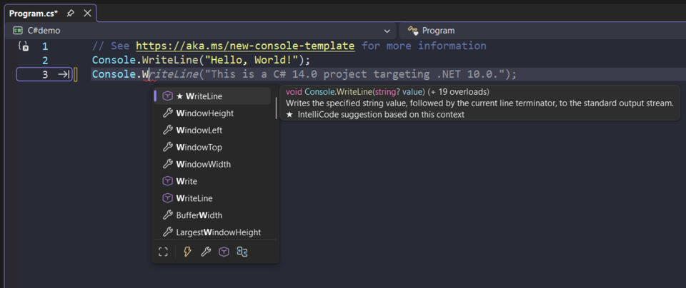 Visual Studio IntelliCode