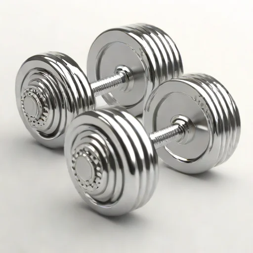 Adjustable Dumbbell Set (Chrome Finish)