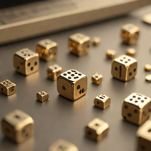 Artisan Brass Dice Set