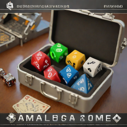 Aluminum Dice Set with Carrying Case