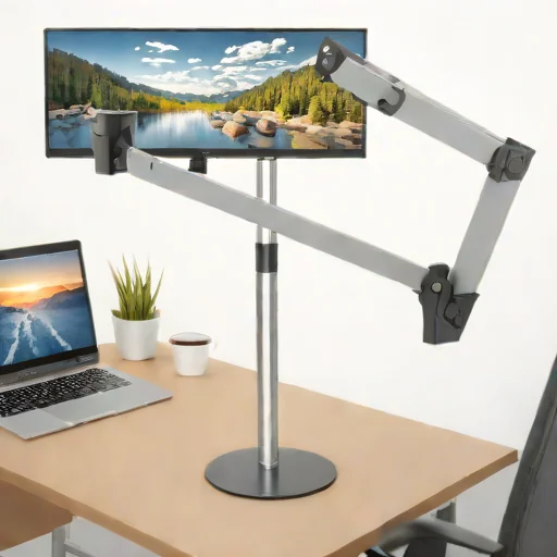Adjustable Height Desk Mount (Pole Style)