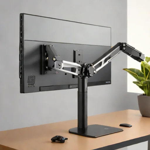 Amazon Basics Single Monitor Mount - Articulating Dual Brackets