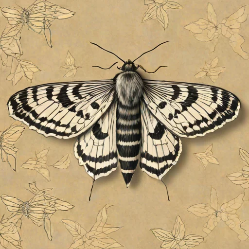 Argent and sable moth