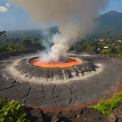 Agung fumaroles