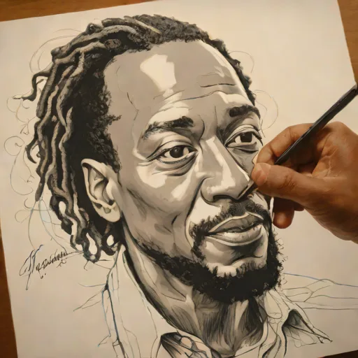 Alphonso Dunn Pen and Ink
