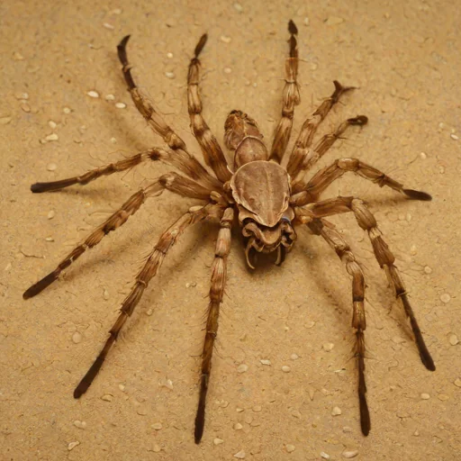 Australian Badge Huntsman (Neosparassus diana)