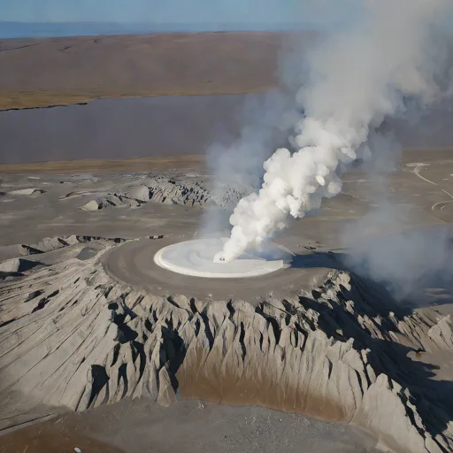Augustine summit fumaroles