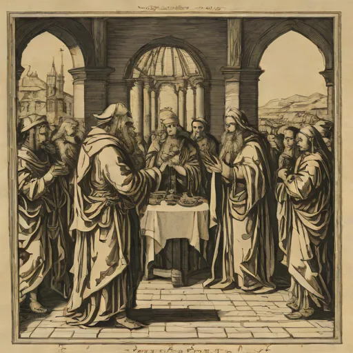 Albrecht Dürer - Refusal of Joachim's Offer