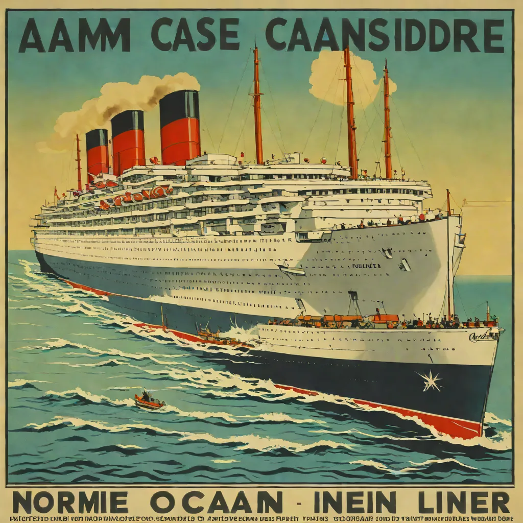 A.M. Cassandre – Normandie Ocean Liner Poster (1935)