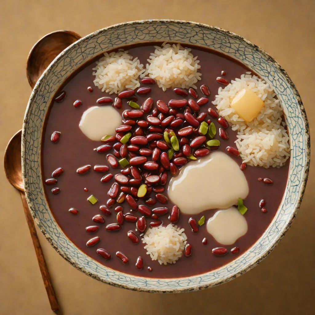 Adzuki Bean Rice Porridge (Oshiruko)