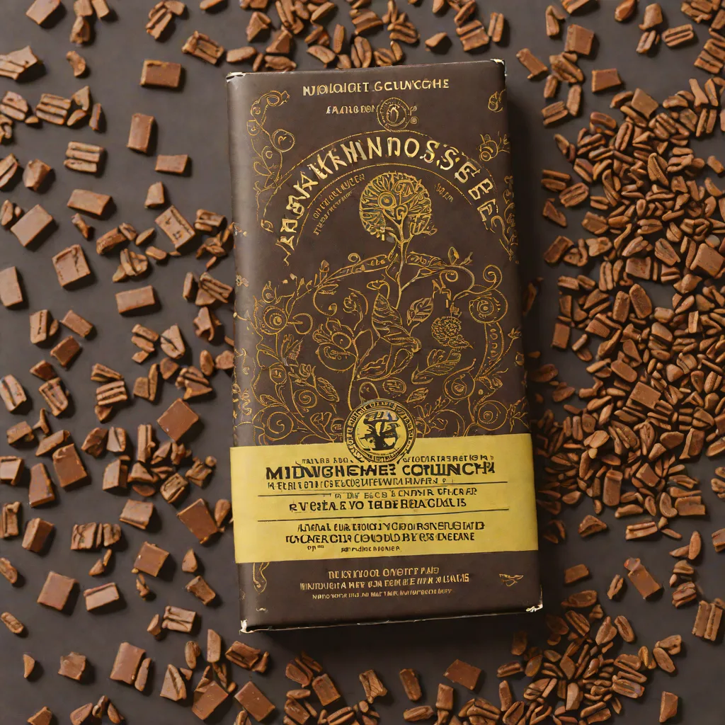 Askinosie Midnight Crunch Blend 68% Dark Chocolate Bar