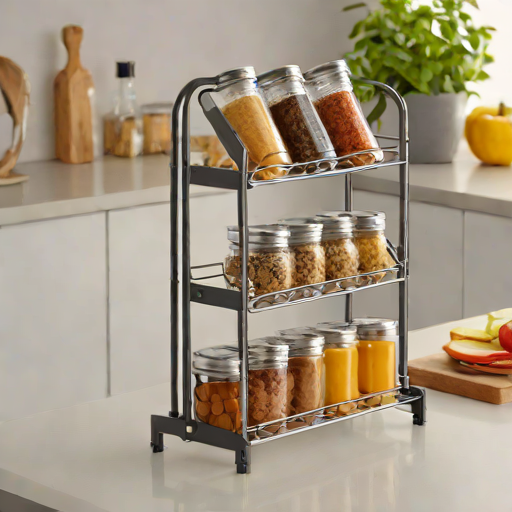 AmazonBasics 4-Tier Metal Spice Rack