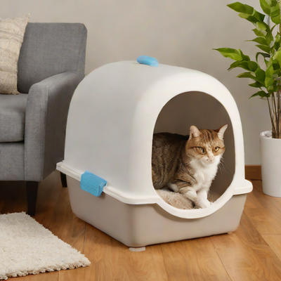 Amazon Basics Hooded Cat Litter Box
