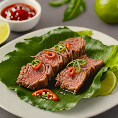 Bò Lá Lt (Grilled Beef in Betel Leaves)