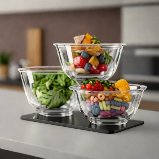 Borosilicate Glass Mixing Bowls (Set of 3)