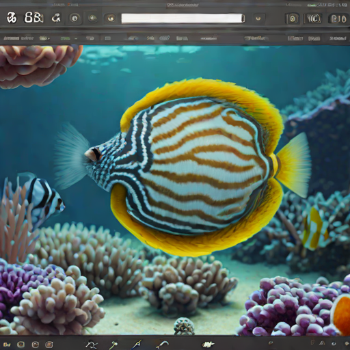 Butterflyfish (Pomacanthus spp.)