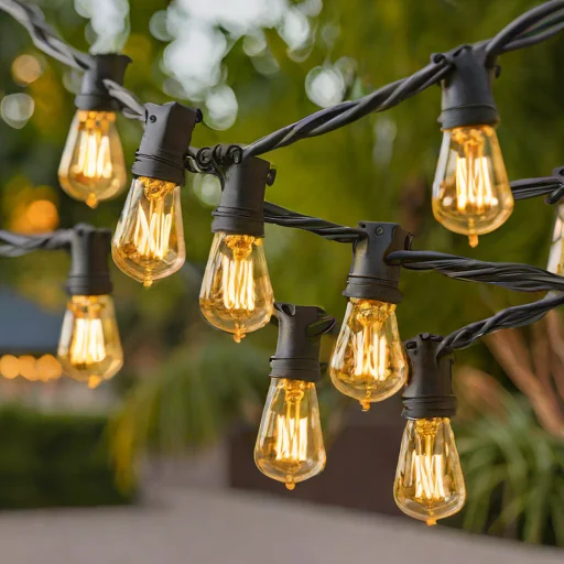 Brightown 50ft Outdoor String Lights