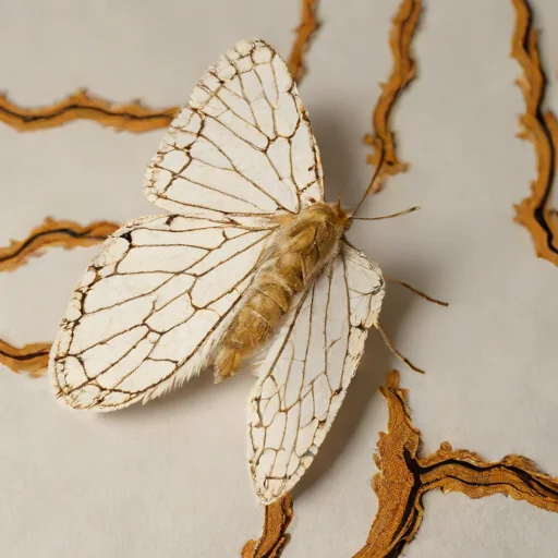 Bordered white moth