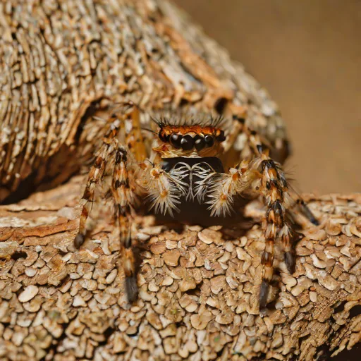 Bark Jumping Spider (Marpissa muscosa)