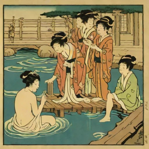 Bathing Scene (Torii Kiyonaga, c.1783)