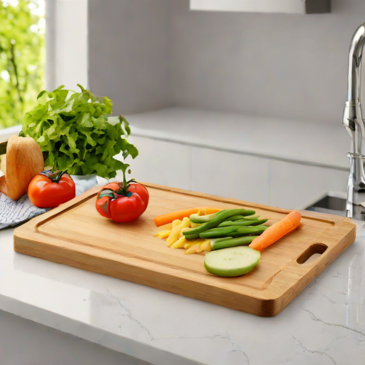 Bamboo Cutting Board - 18 x 12 Inches