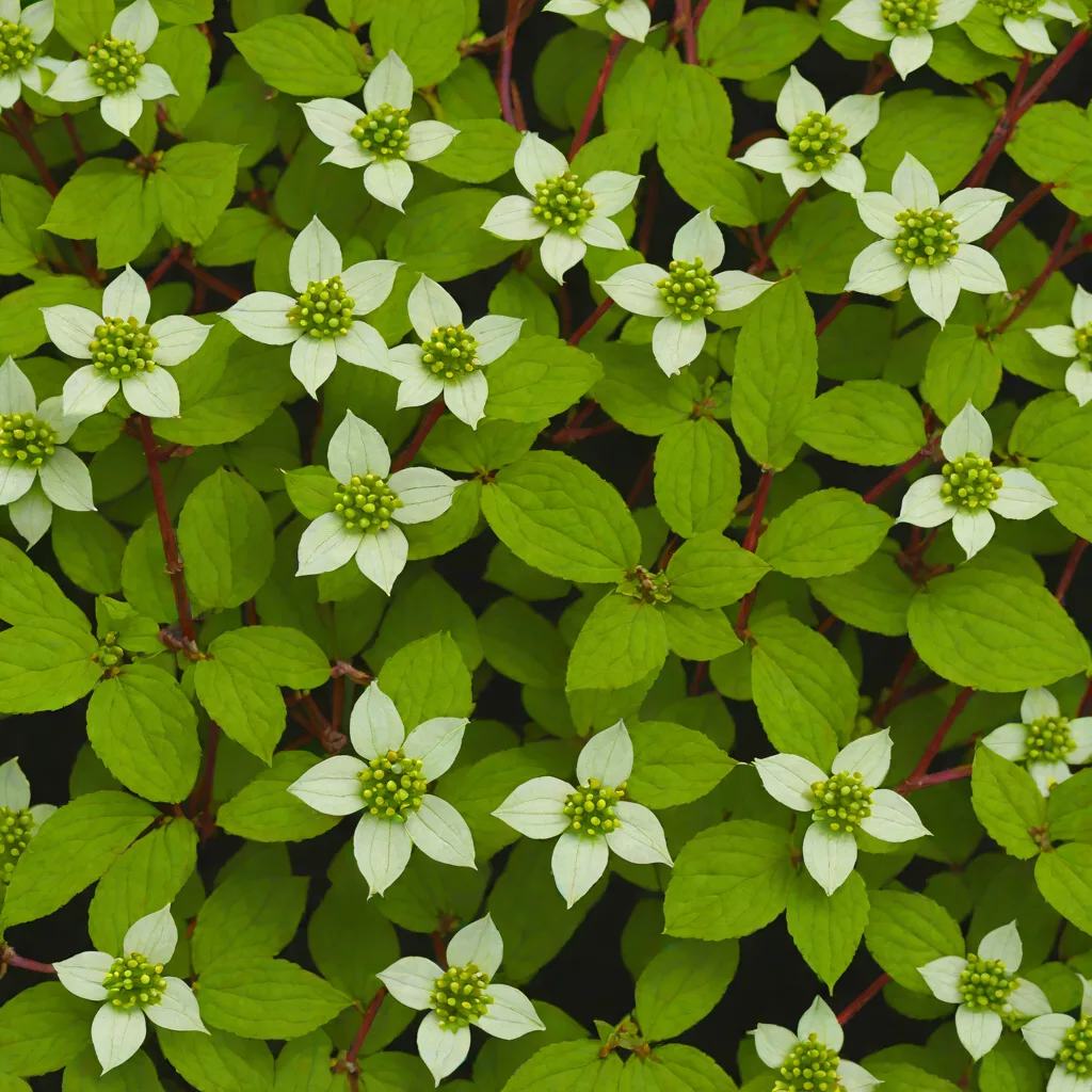 Bunchberry (Cornus canadensis)