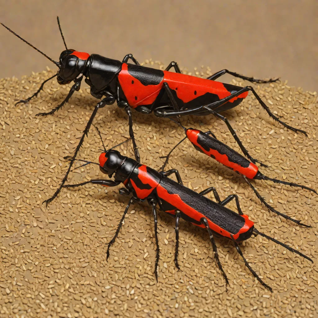 Black-and-red Grasshopper (Chromacris miles)