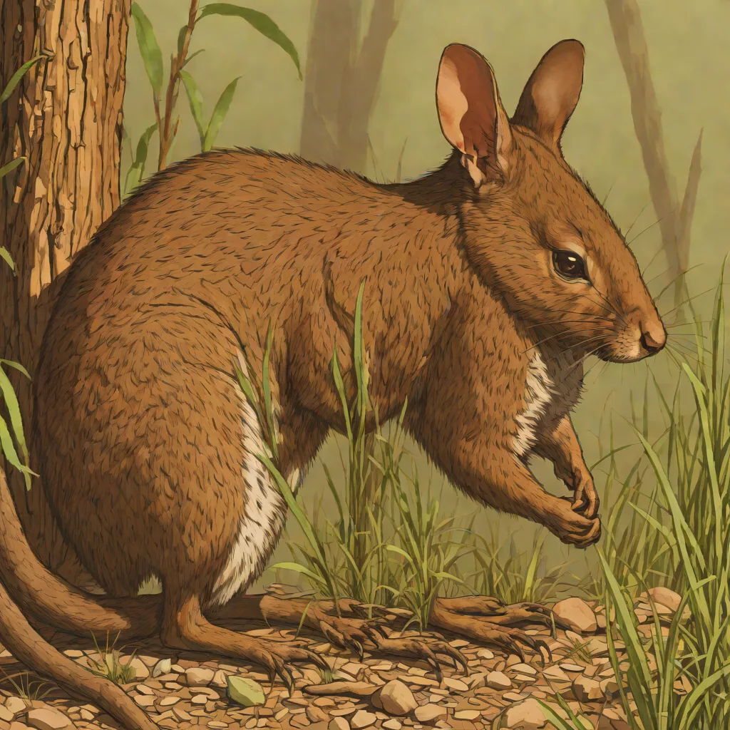 Brown pademelon