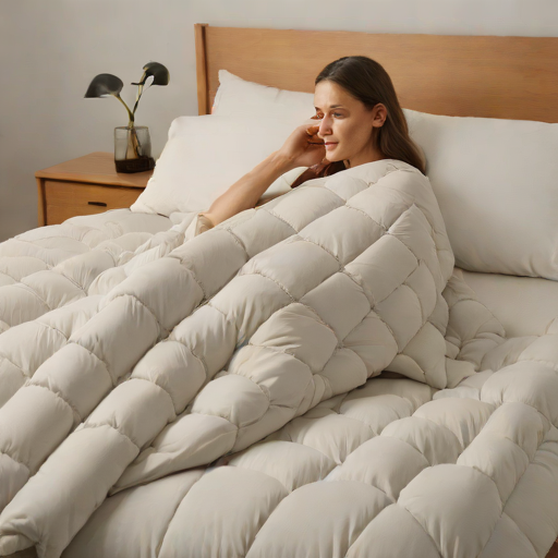 Bearaby Cotton Weighted Blanket with Smart Features