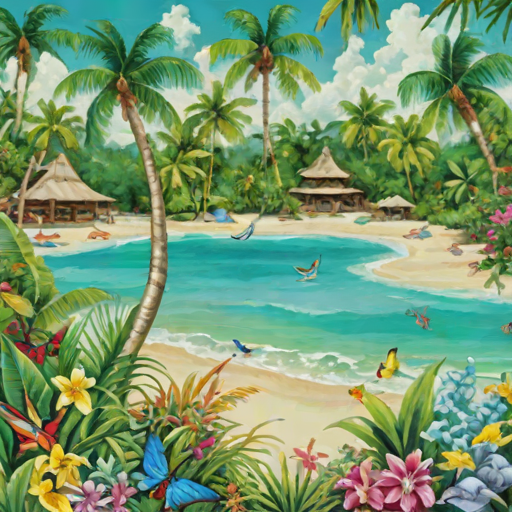 Bits and Pieces 1000 Piece 'Tropical Paradise' Puzzle