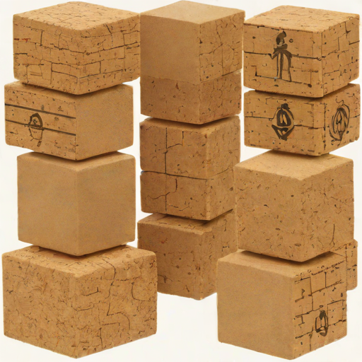 Cork Yoga Blocks - 8 Pack
