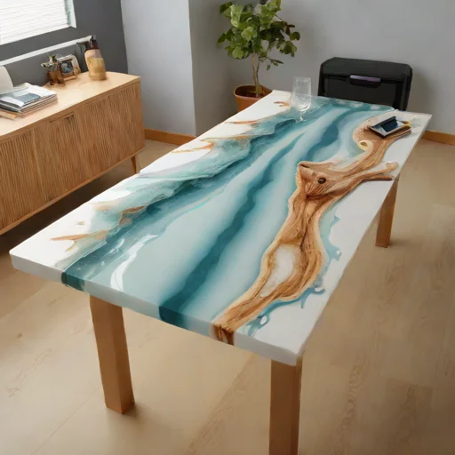 DIY Epoxy River Table