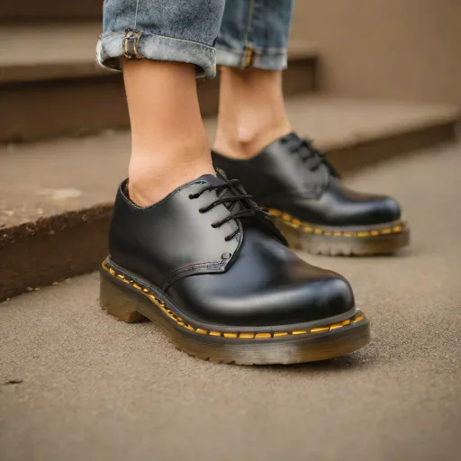 Dr. Martens 1461 Quad Smooth Leather Platform Shoes