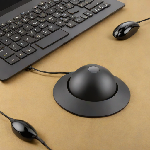 Devio Matte Black Trackball