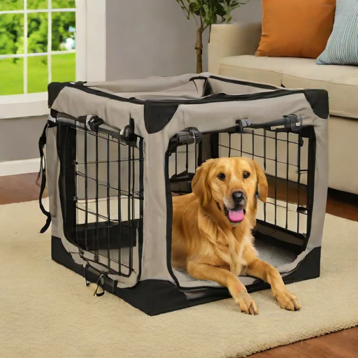 EliteField 3-Door Collapsible Soft-Sided Dog Crate