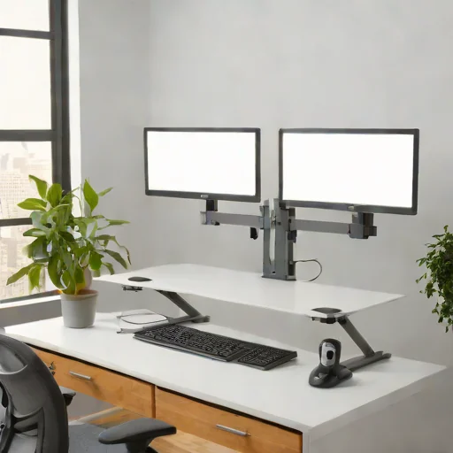Ergotron WorkFit-S Dual-Monitor Workstation