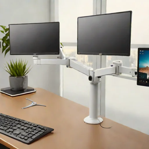 Ergotron 100 Series Pivot Double Monitor Arm