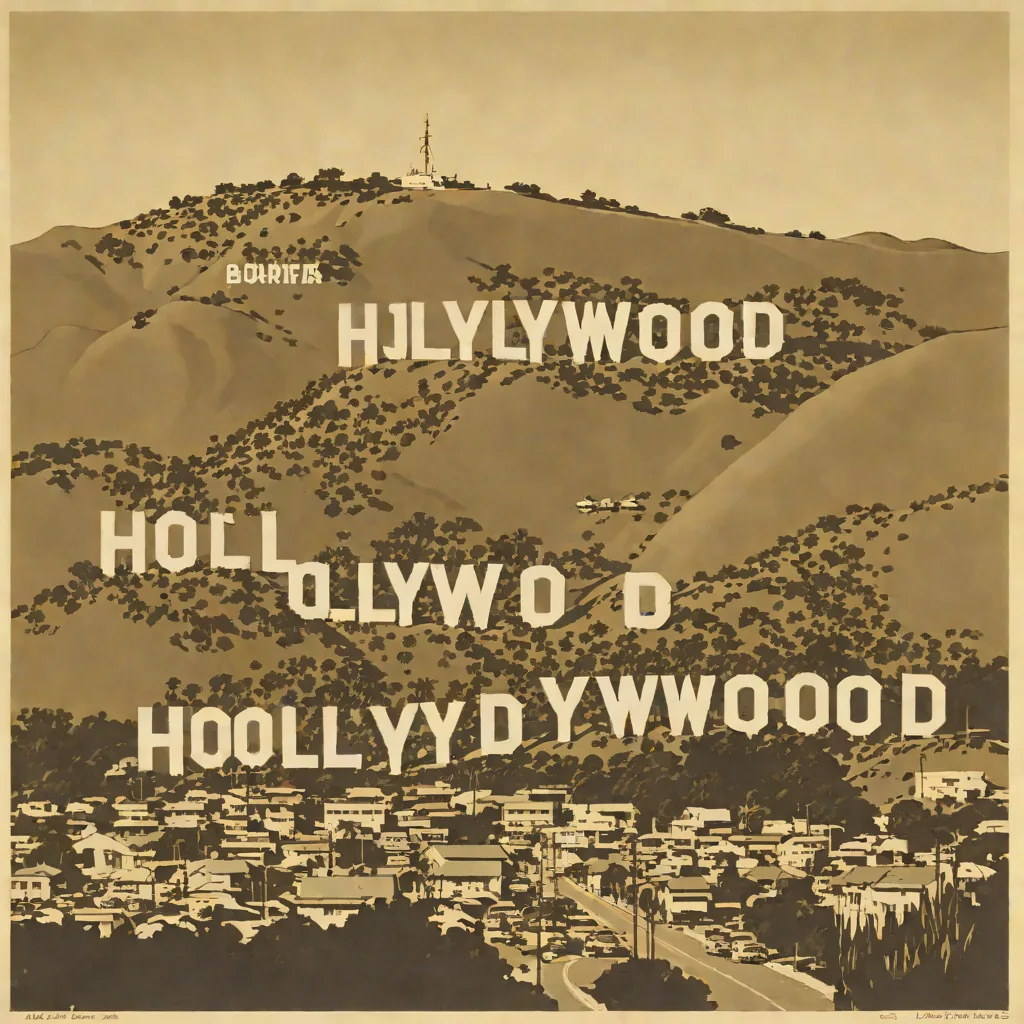 Ed Ruscha - Hollywood (1968)
