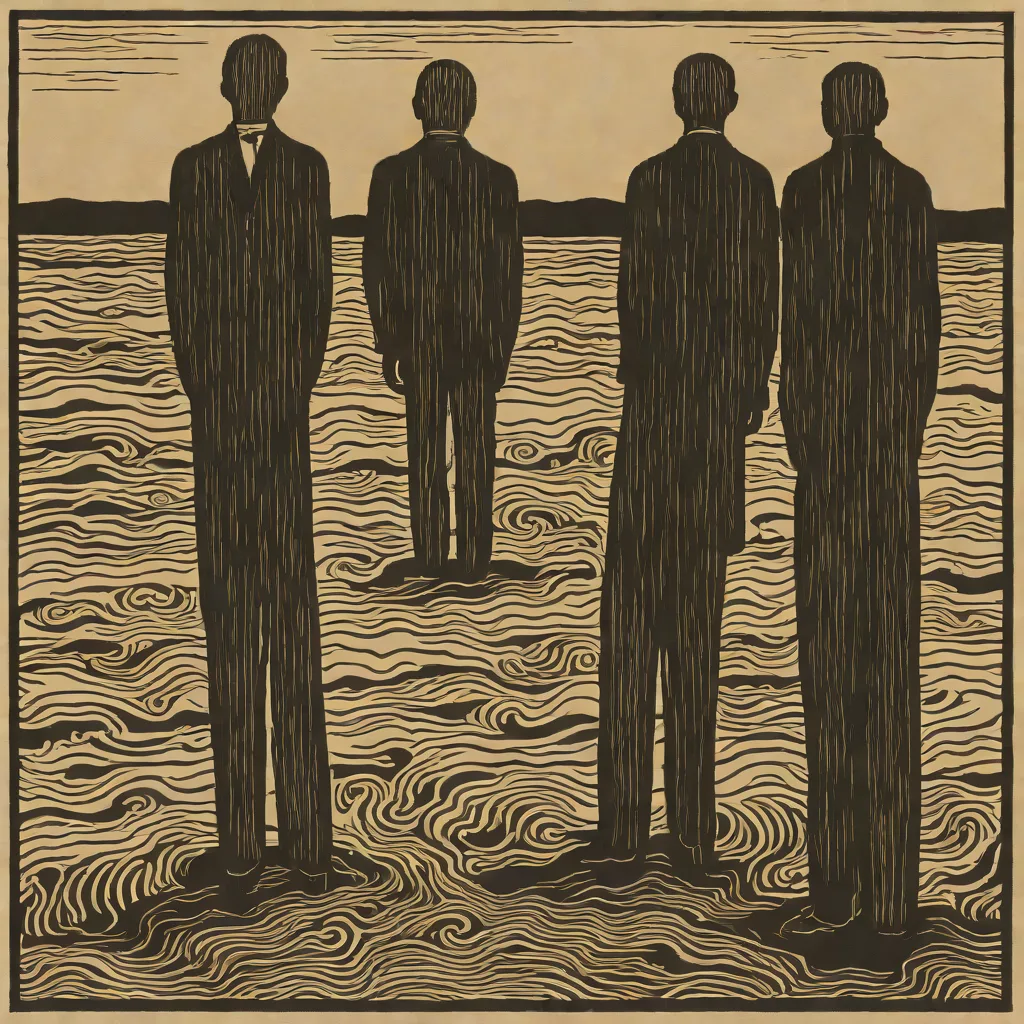 Edvard Munch, Two Human Beings. The Lonely Ones