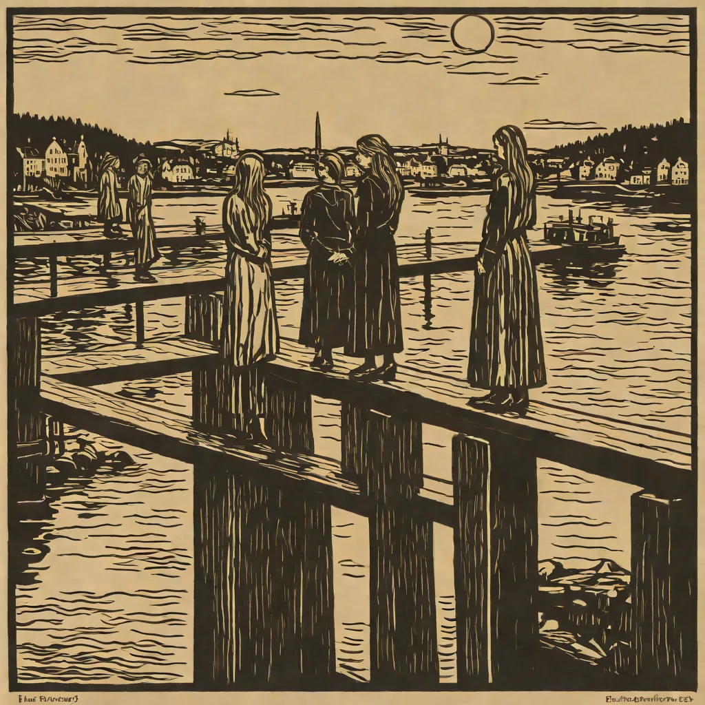 Edvard Munch, The Girls on the Bridge