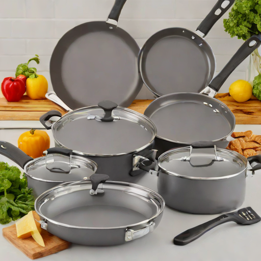 Elite Gourmet 10-Piece Nonstick Cookware Set