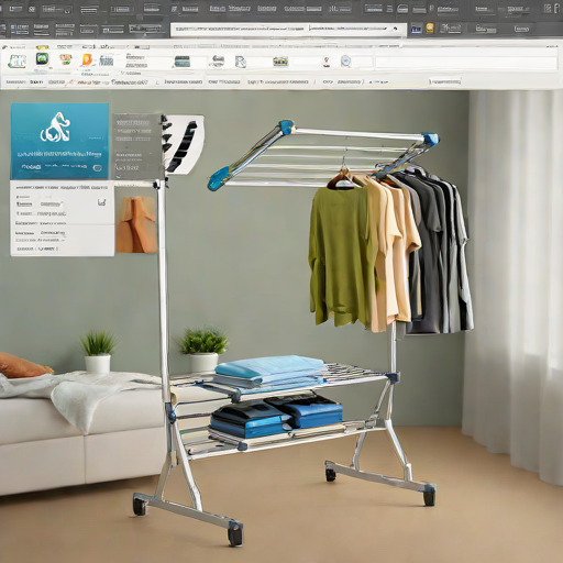 Folding Clothes Drying Rack - Minky